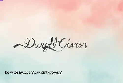 Dwight Govan