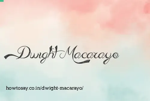 Dwight Macarayo