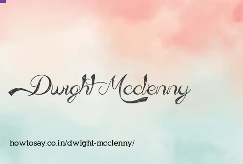Dwight Mcclenny