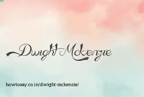 Dwight Mckenzie