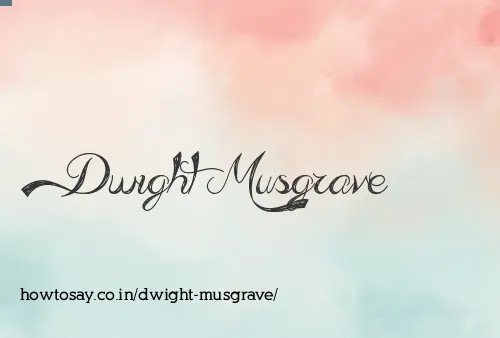 Dwight Musgrave