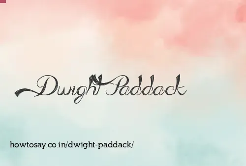 Dwight Paddack