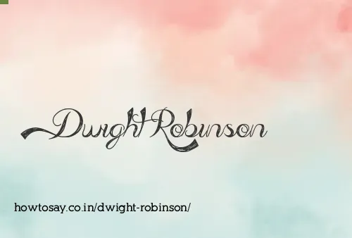 Dwight Robinson