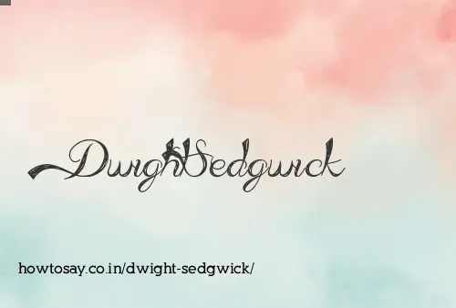 Dwight Sedgwick