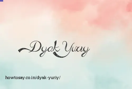Dyak Yuriy