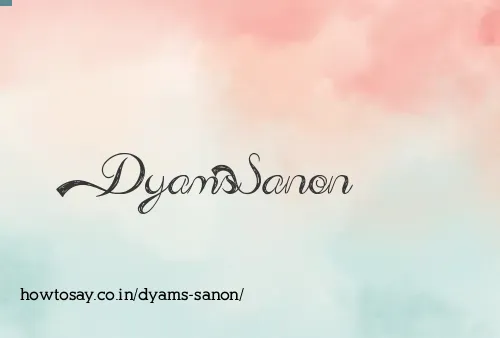 Dyams Sanon