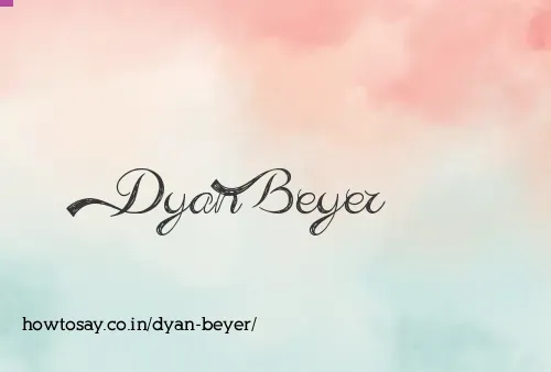 Dyan Beyer