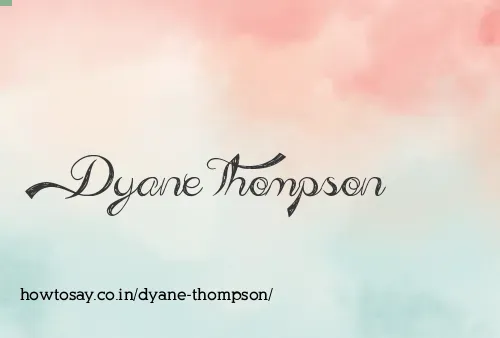 Dyane Thompson