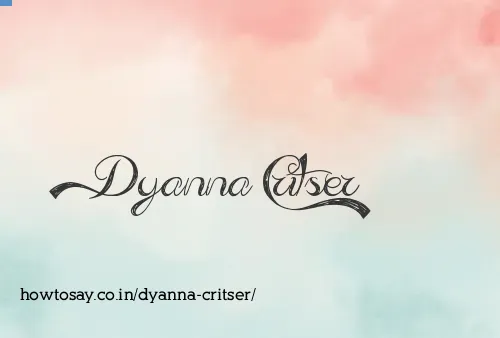 Dyanna Critser