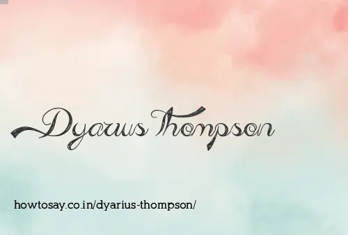 Dyarius Thompson