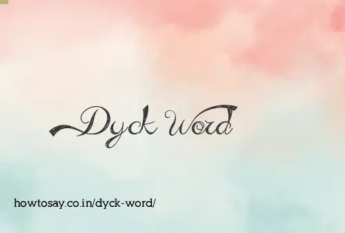 Dyck Word