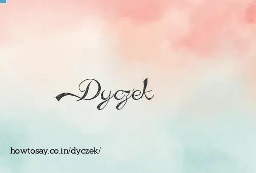 Dyczek