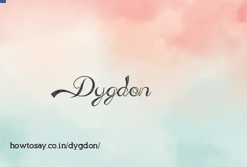 Dygdon