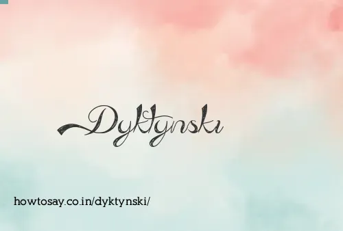 Dyktynski