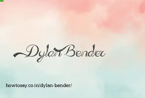 Dylan Bender