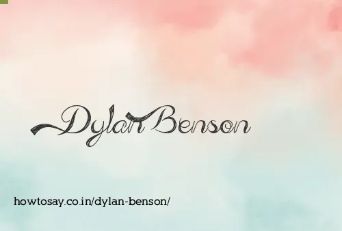 Dylan Benson