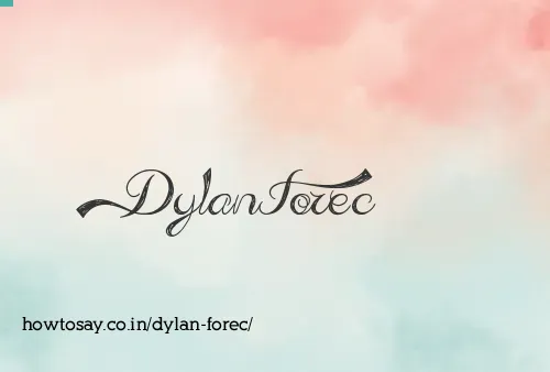 Dylan Forec