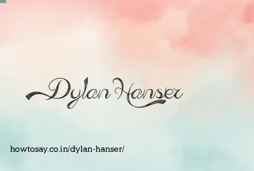 Dylan Hanser