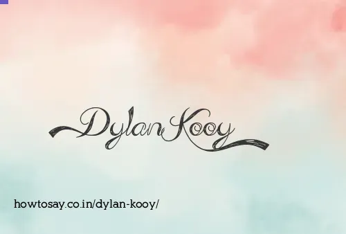 Dylan Kooy