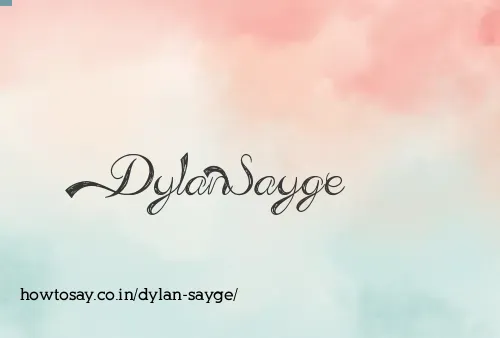 Dylan Sayge