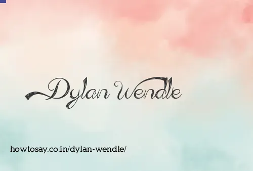 Dylan Wendle