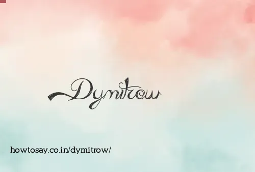 Dymitrow