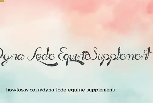 Dyna Lode Equine Supplement