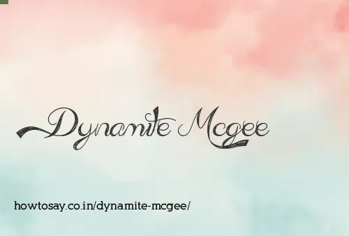 Dynamite Mcgee
