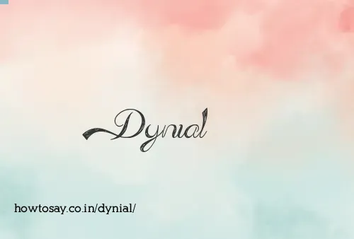 Dynial