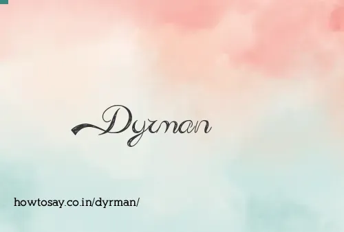 Dyrman