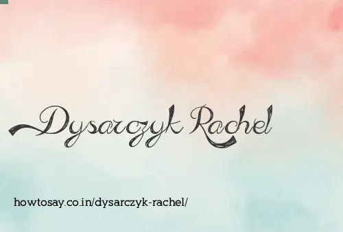 Dysarczyk Rachel