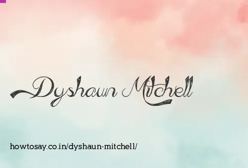 Dyshaun Mitchell