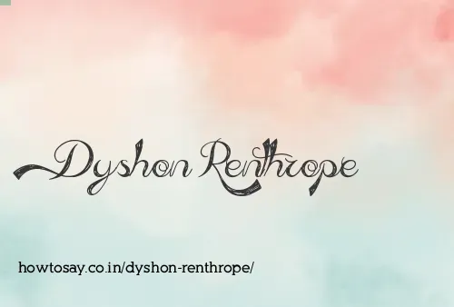 Dyshon Renthrope