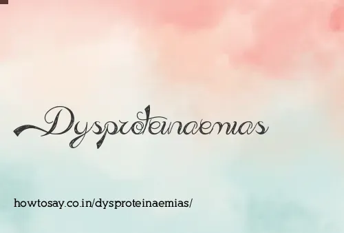 Dysproteinaemias