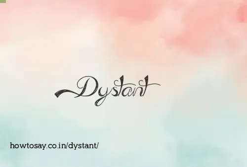 Dystant