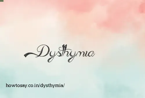 Dysthymia