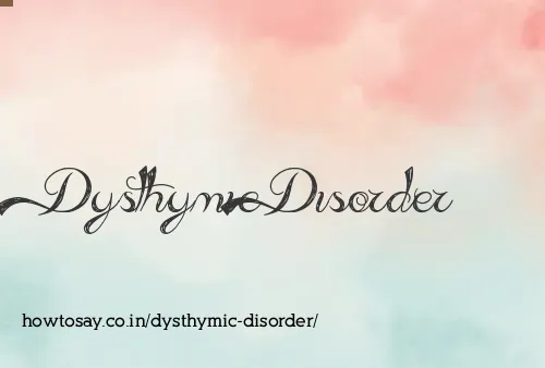 Dysthymic Disorder