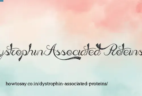 Dystrophin Associated Proteins