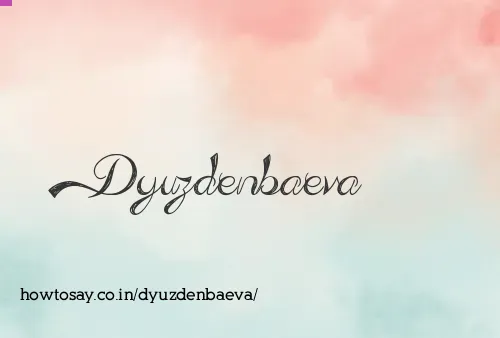 Dyuzdenbaeva