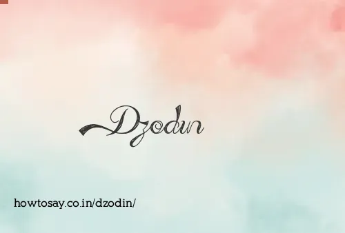 Dzodin