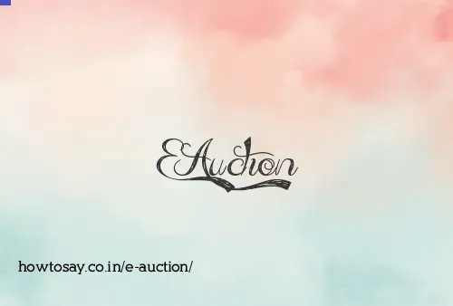 E Auction