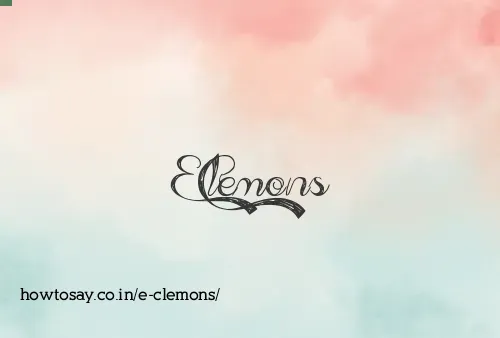 E Clemons