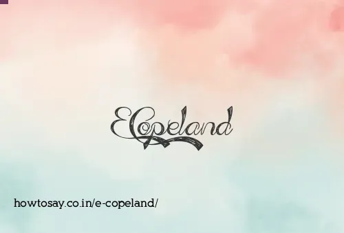 E Copeland