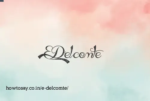 E Delcomte