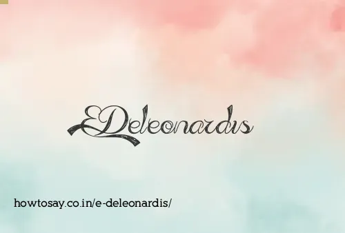 E Deleonardis