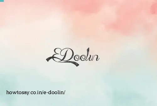 E Doolin