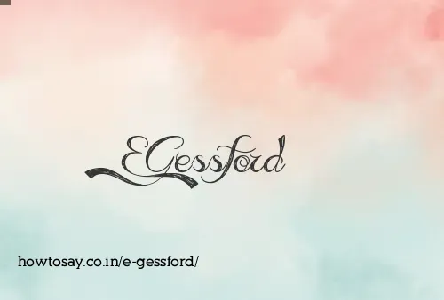 E Gessford