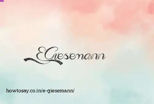 E Giesemann