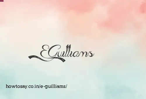 E Guilliams