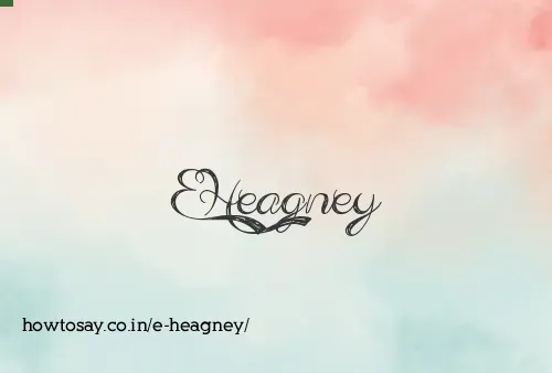 E Heagney